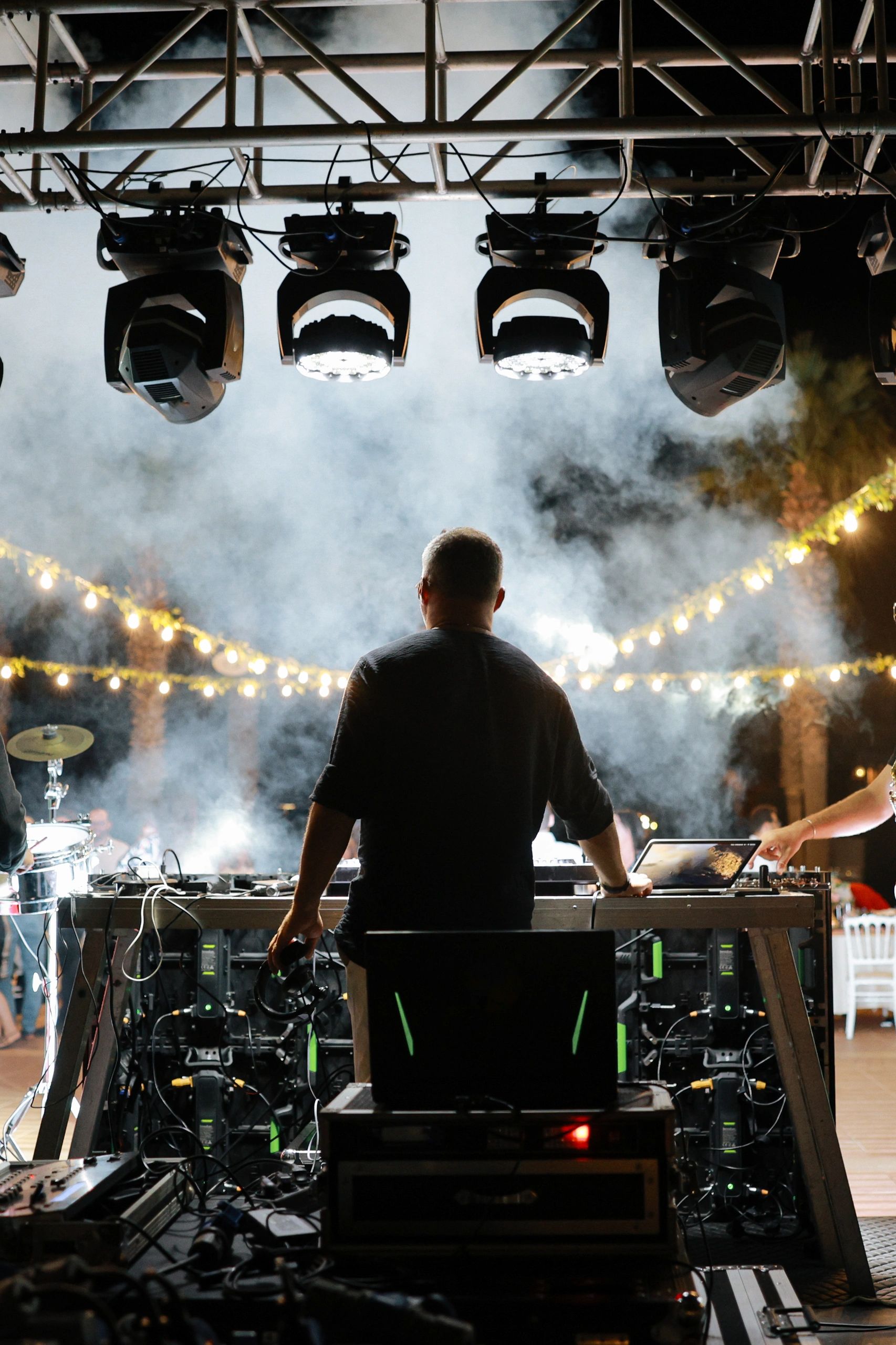 DJ performing at event